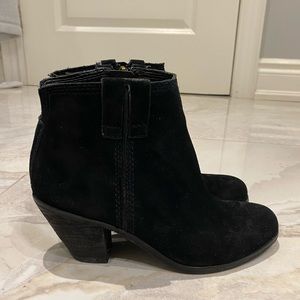 Sam Edelman black suede booties